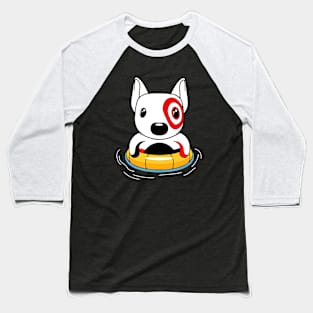 Summer Bullseye Dog Team Member Baseball T-Shirt